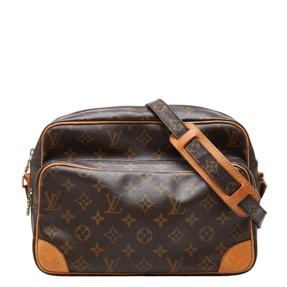 Louis Vuitton Monogram Nile Crossbody Bag Brown Leather
